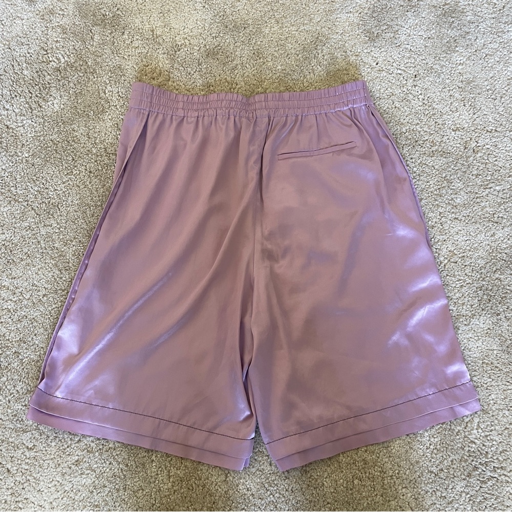 Acne Studios lavender satin shorts size 40 - Picture 4 of 5